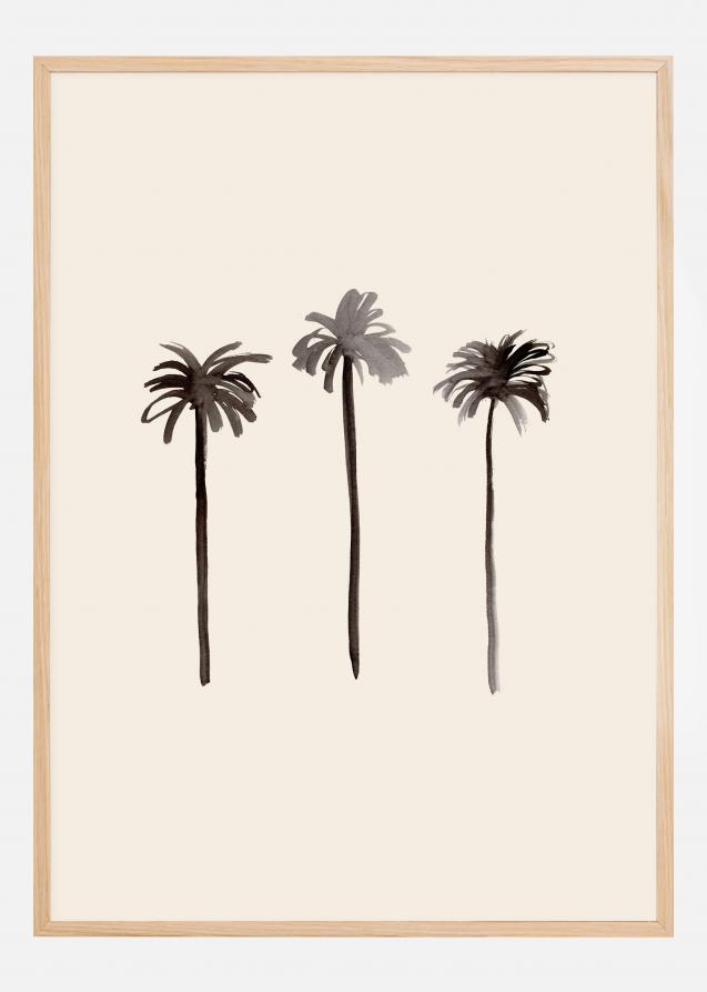 Palm Trees Ink Póster