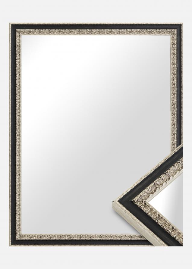 Espelho Drottningholm Prateado II - Tamanho personalizável