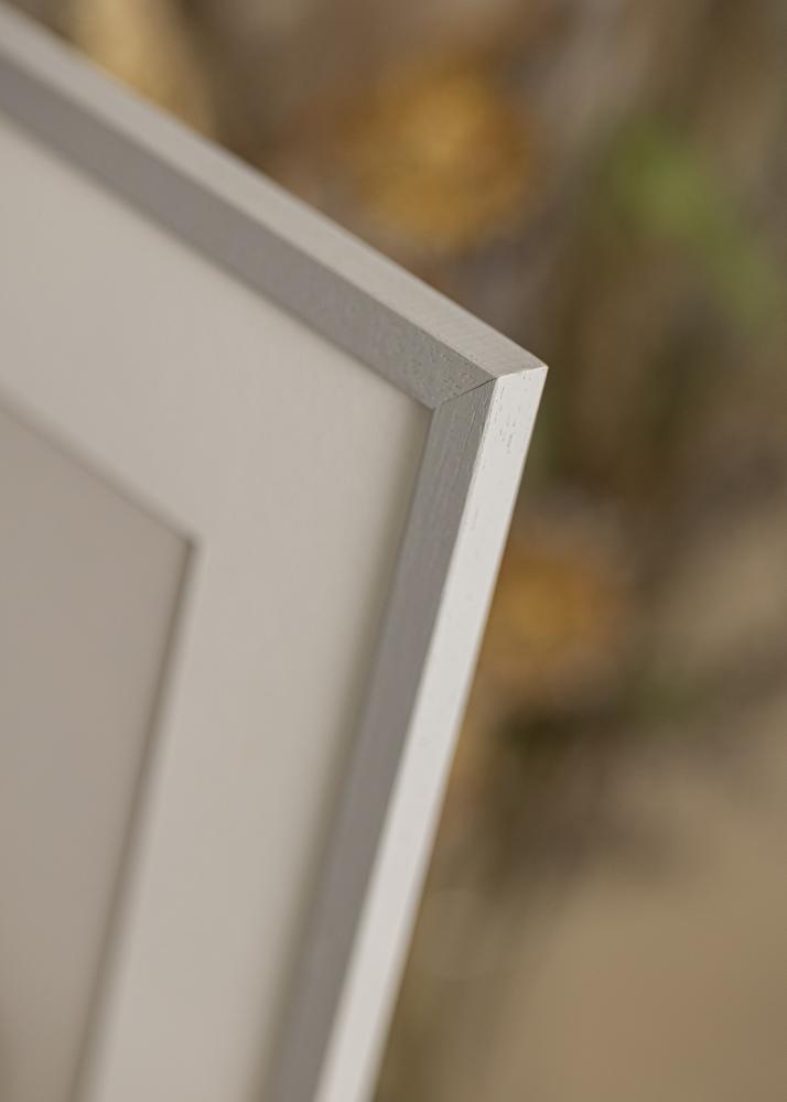 Moldura Edsbyn Grey 40x70 cm - Passe-partout Branco 30x60 cm