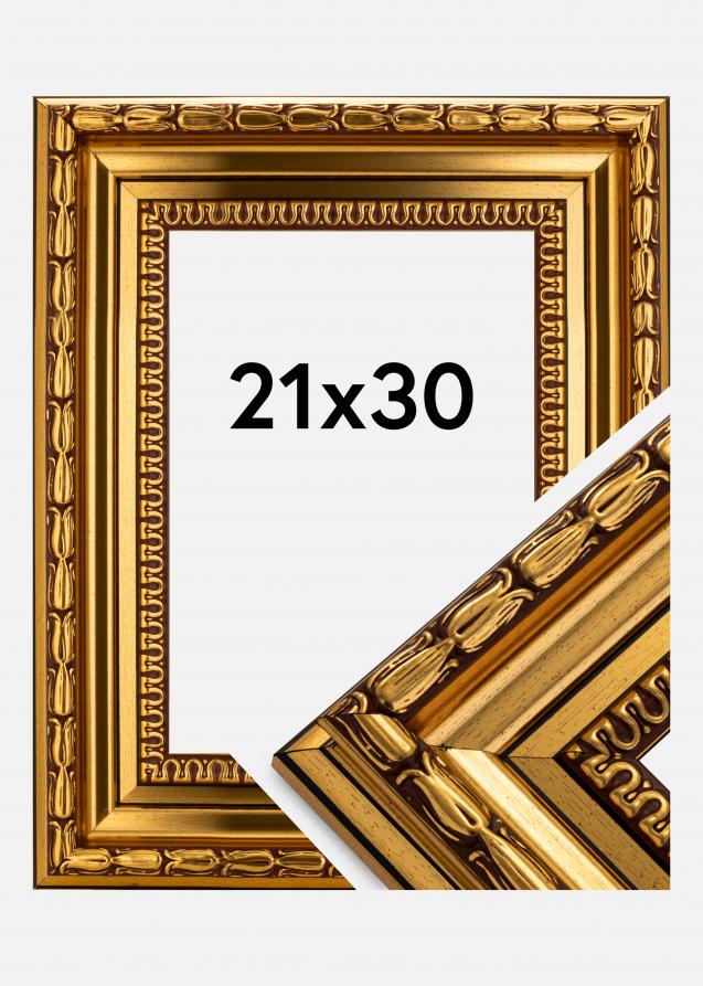 Moldura Birka Premium Dourado 21x30 cm