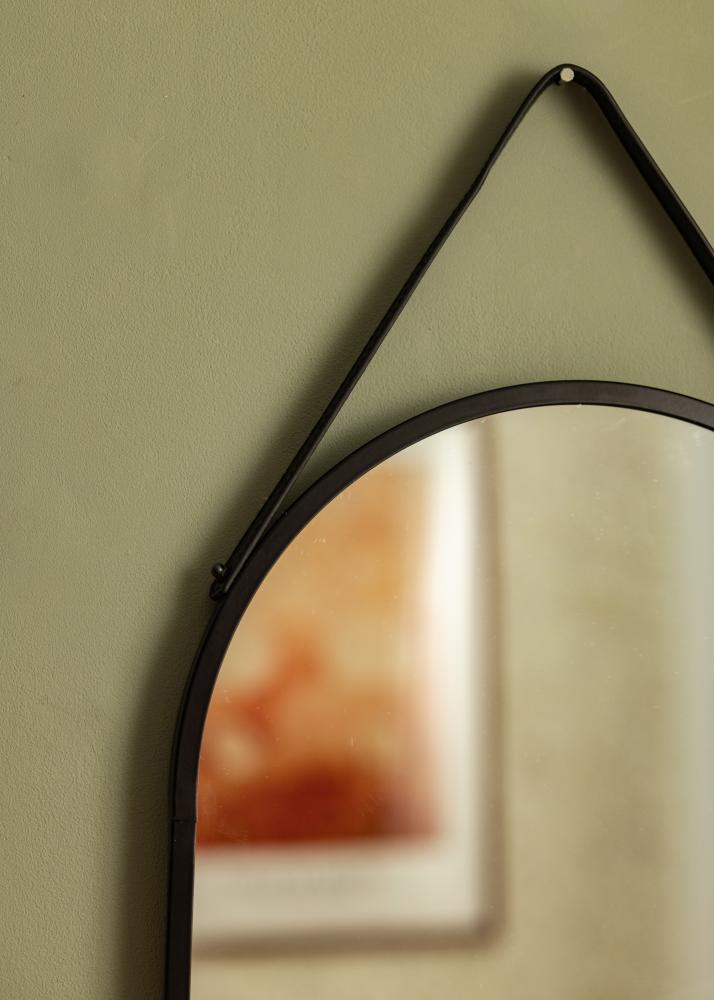 Espelho Trapani Preto 35x60 cm