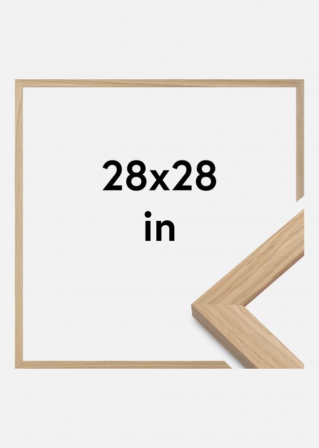 Moldura Oak Wood Vidro acrílico 28x28 inches (71,12x71,12 cm)
