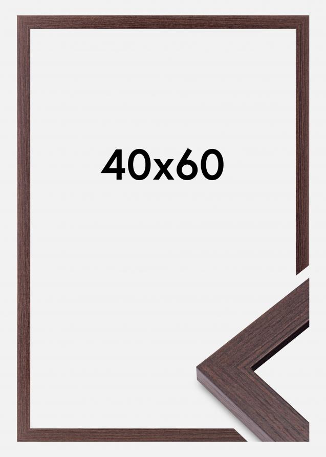 Moldura Deco Vidro acrílico Nogueira 40x60 cm