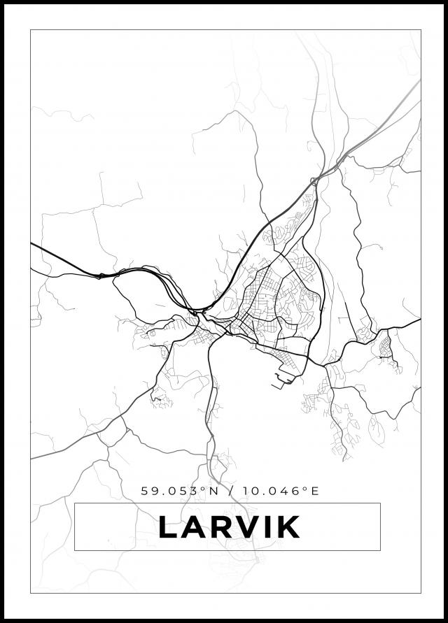 Mapa - Lavrik - Cartaz Branco