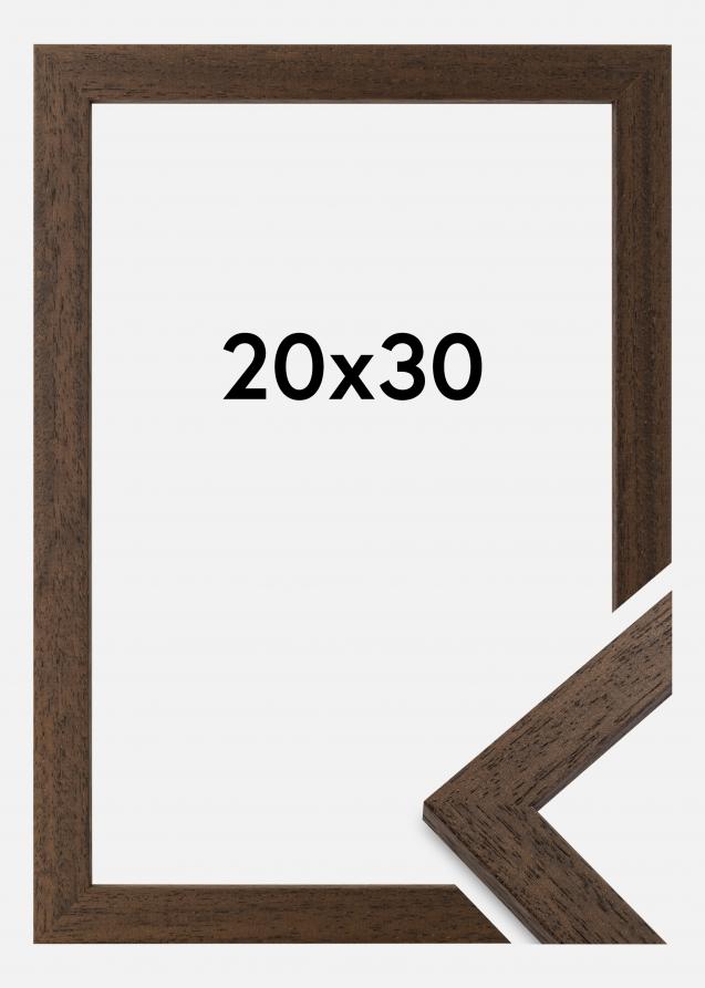 Moldura Brown Wood Vidro acrílico 20x30 cm