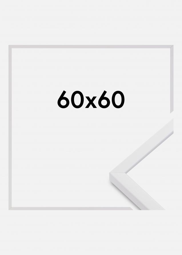 Moldura E-Line Vidro acrílico Branco 60x60 cm