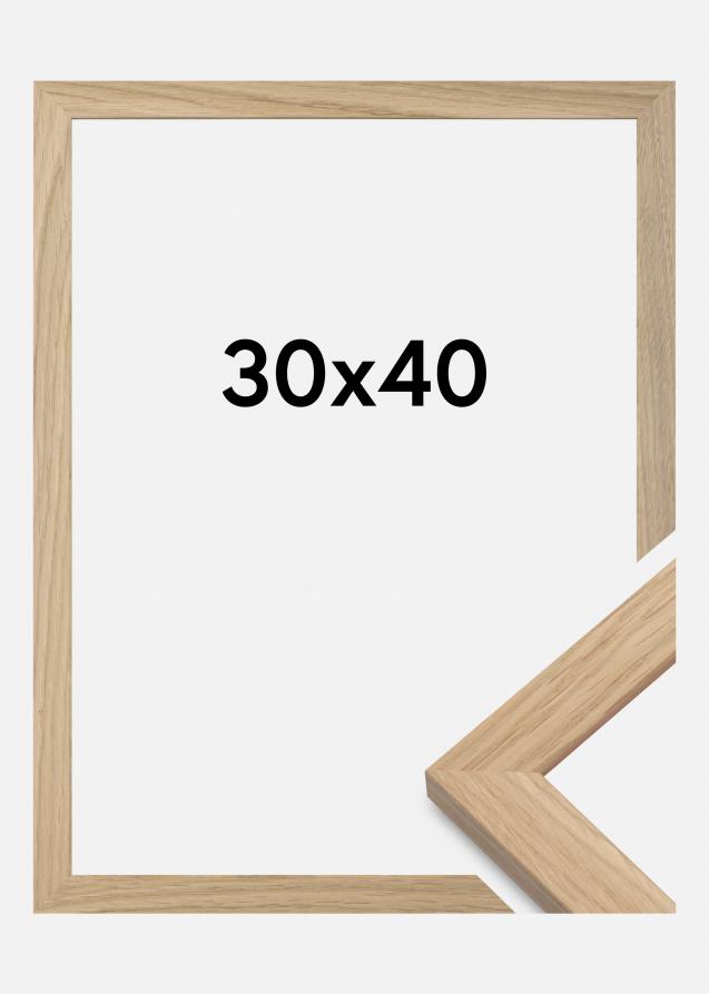 Moldura Oak Wood Vidro acrílico 30x40 cm