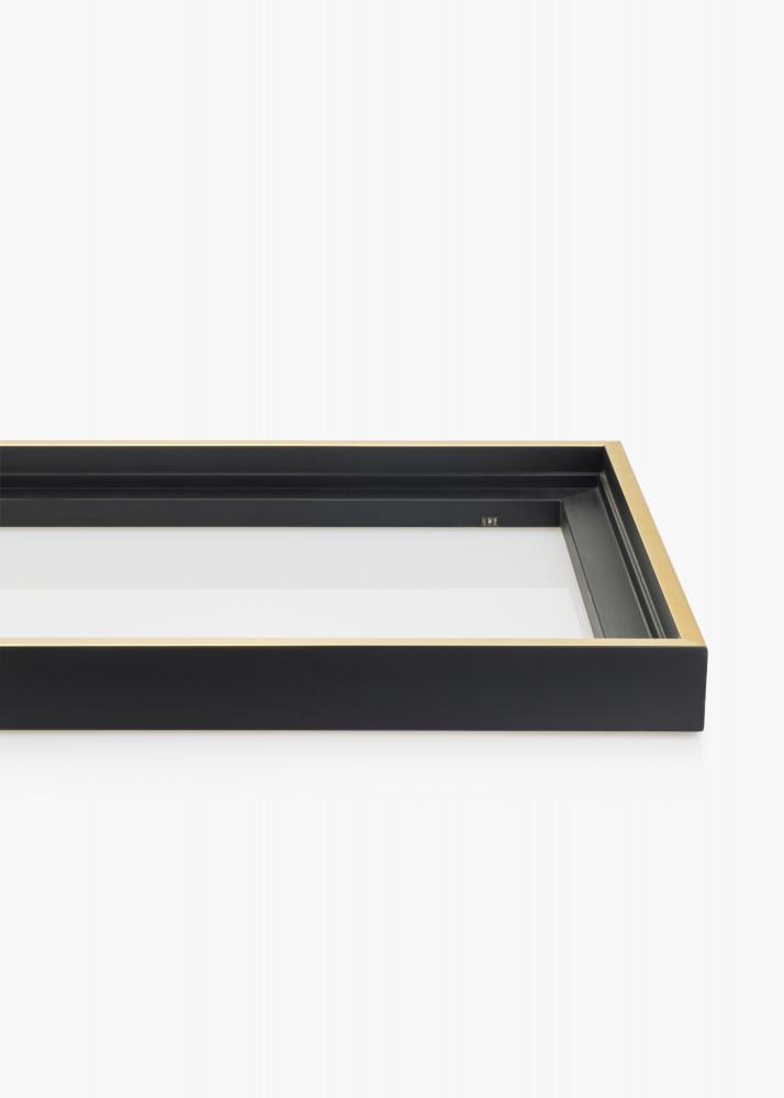Moldura para telas Tacoma Preto / Dourado 60x80 cm
