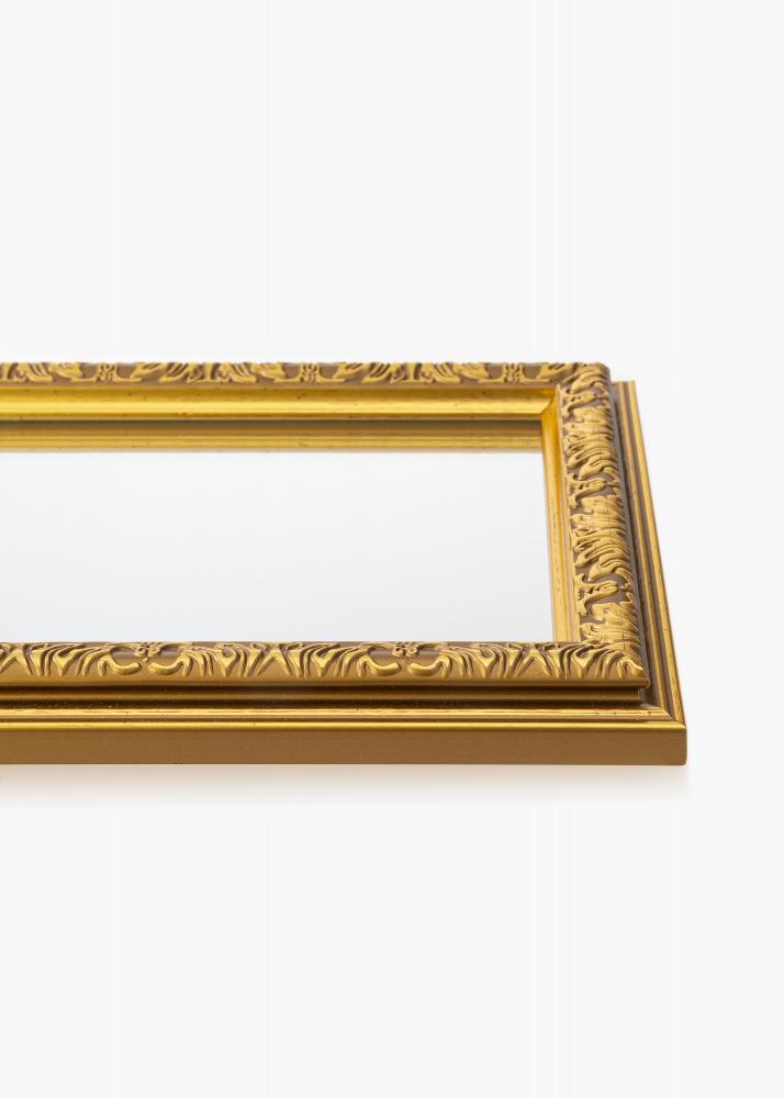 Espelho Nostalgia Dourado 15x20 cm