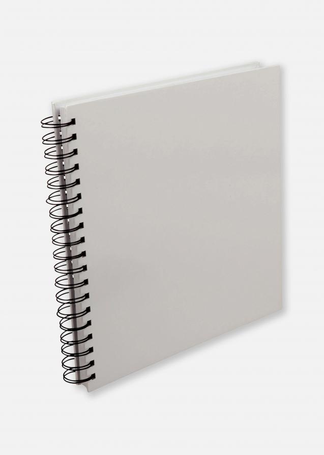 Quadrado Álbum de espiral para fotografias Branco - 25x25 (80 Páginas brancas)