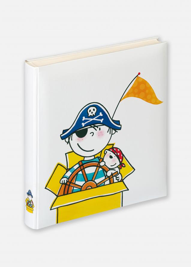 Ábum infantil Pirat Creche - 28x30,5 cm (50 Páginas brancas / 25 folhas)