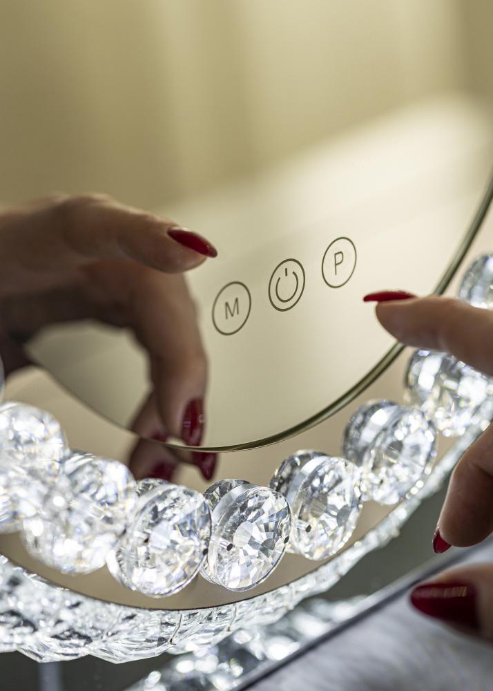 KAILA Espelho para toucador Crystal LED 40x50 cm