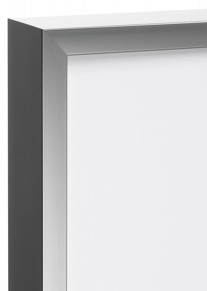 Moldura Nielsen Premium Alpha Brilhante Cinzento-escuro - Tamanho personalizvel