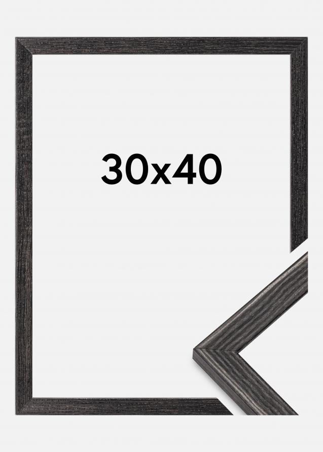 Moldura Fiorito Vidro acrílico Cinzento-escuro 30x40 cm
