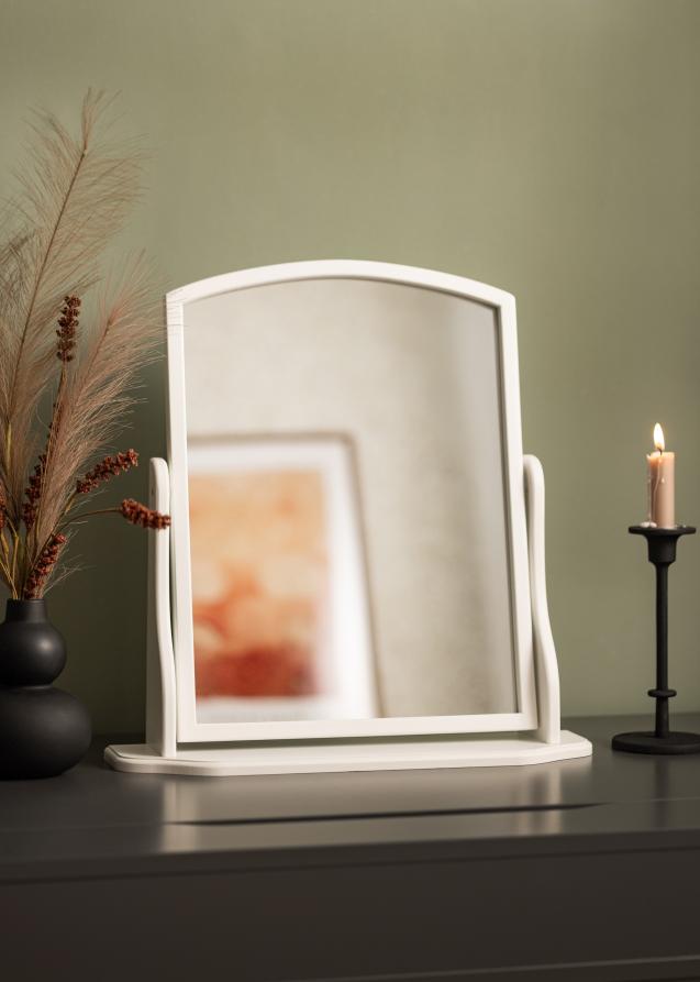 Espelho para toucador Gleam Branco 44x44 cm