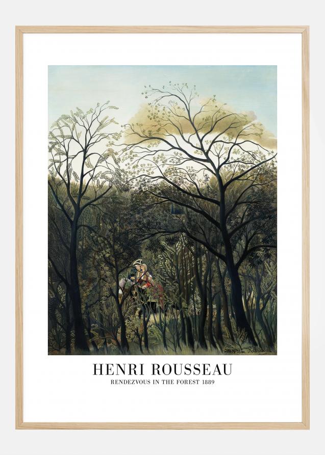 Henri Rousseau - Rendezvous In The Forest Póster