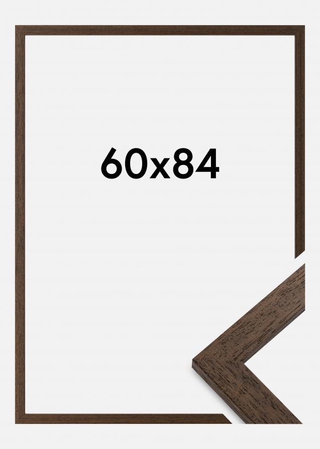 Moldura Brown Wood Vidro acrílico 60x84 cm