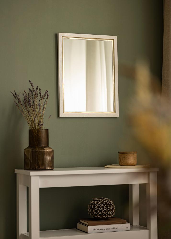 Espelho Leonie Branco - Tamanho personalizvel