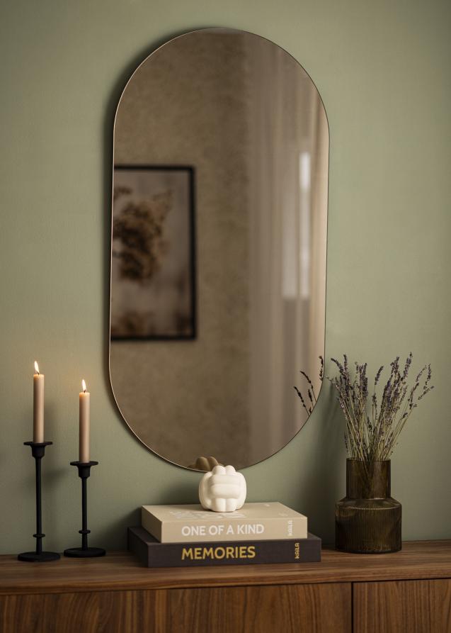 KAILA Espelho Oval Dfolha Bronze 50x100 cm