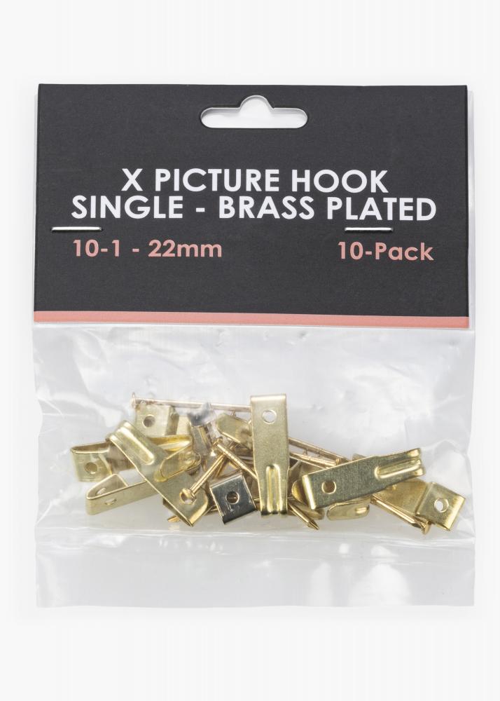 BGA X-hook 10-1, 22 mm Simples - 10 unidades