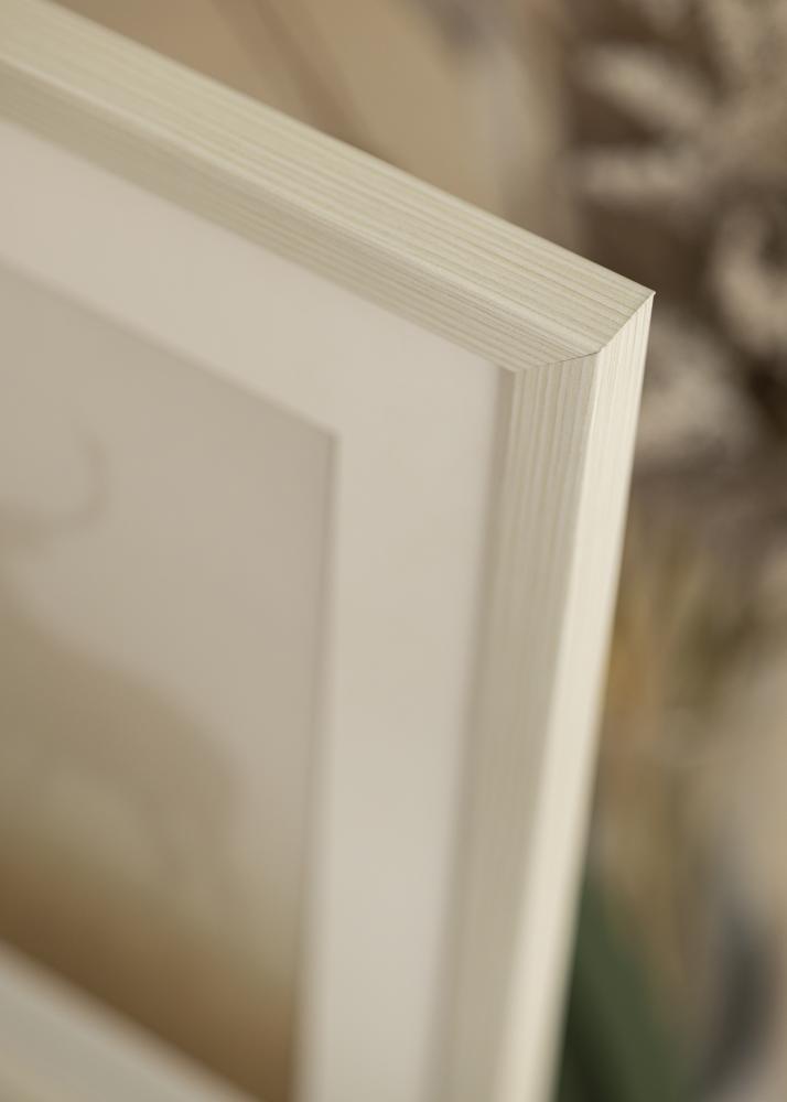 Moldura Fiorito Vidro acrlico Branco 60x80 cm