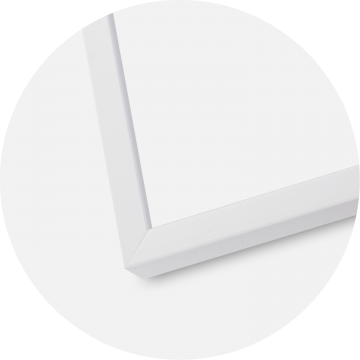 Moldura E-Line Branco 70x100 cm - Passe-partout Branco 59,4x84 cm (A1)