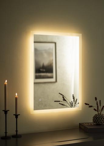 Espelho de Casa de Banho Retangular com Luz LED - FRAME