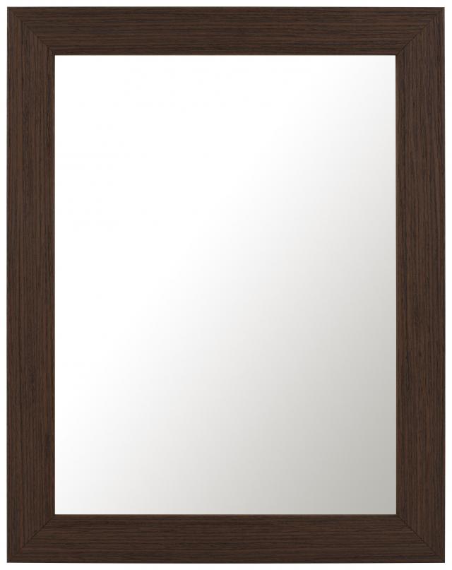 Espelho Moviken Nogueira-escuro - Tamanho personalizável