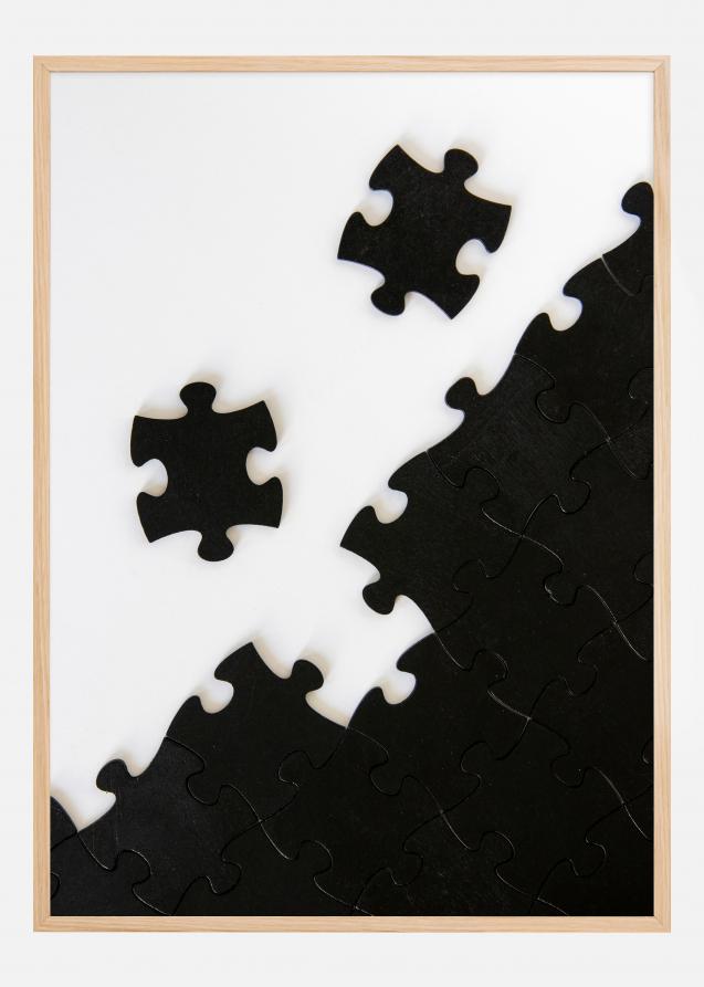 Cartaz da peça do puzzle preto