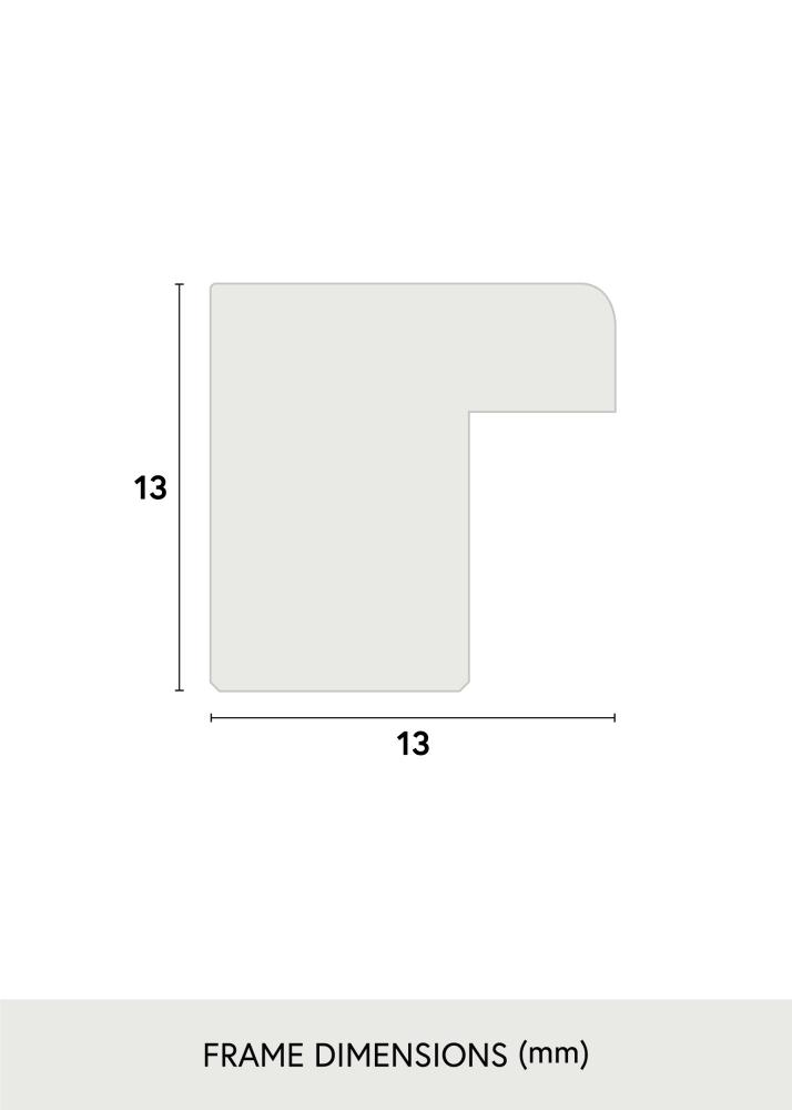 Moldura Galant Branco 13x18 cm - Passe-partout Preto 9x12 cm