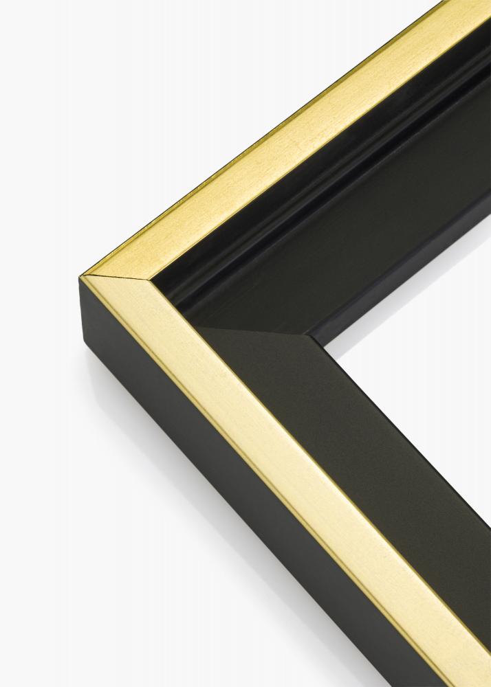 Moldura para telas Tacoma Preto / Dourado 40x40 cm