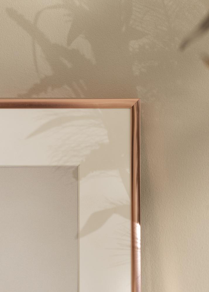 Moldura Pster Frame Aluminum Vidro acrlico Ouro rosado 70x100 cm