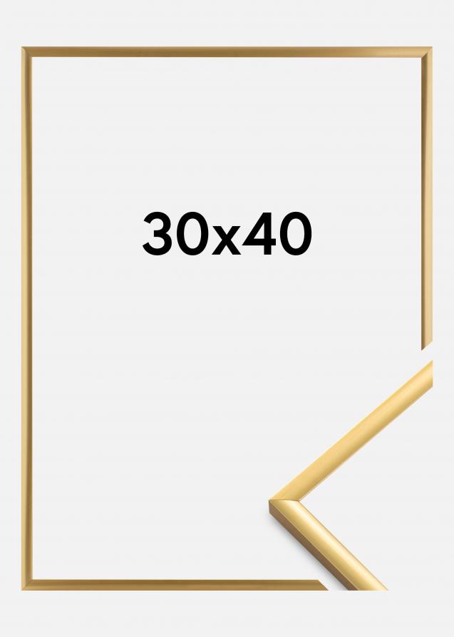 Moldura New Lifestyle Vidro acrílico Shiny Gold 30x40 cm