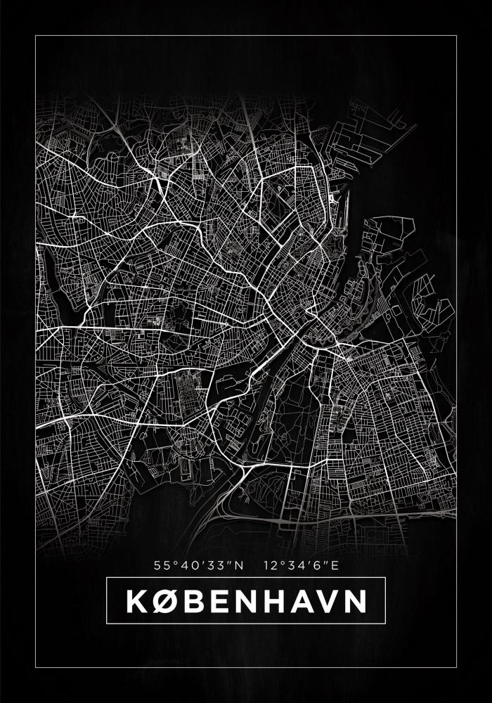 Mapa - Kbenhavn - Preto Pster