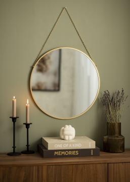 Rund Espelho Modern Dourado 50 cm 