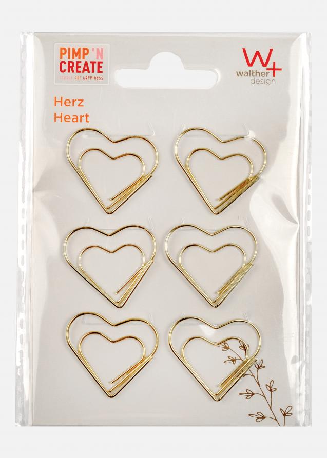 PAC Metálico Paperclip Heart Amarelod