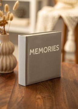 Memories Linen lbum Cinzento-escuro - 200 Fotografias em formato 10x15 cm