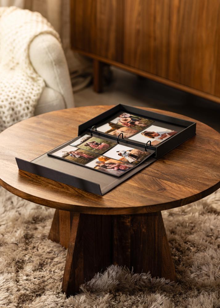 KAILA THROWBACK Black - Coffee Table Photo lbum (60 Pginas pretas / 30 folhas)