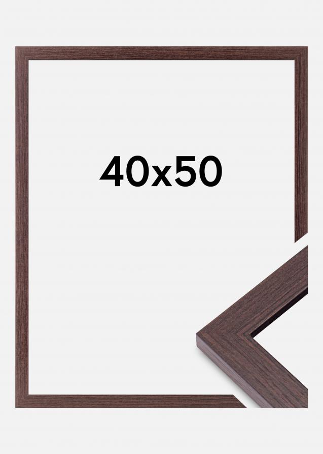 Moldura Deco Vidro acrílico Nogueira 40x50 cm