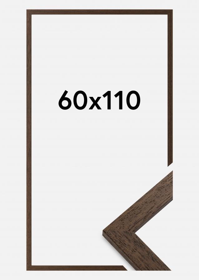 Moldura Brown Wood Vidro acrílico 60x110 cm