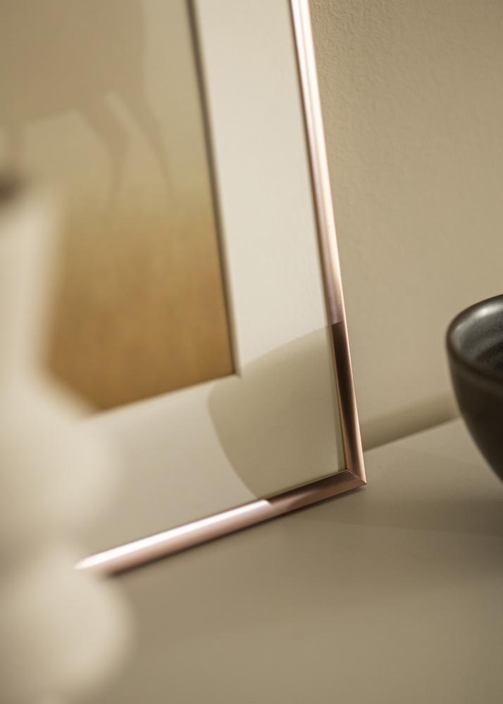 Moldura Scandi Vidro acrlico Ouro rosado 40x60 cm