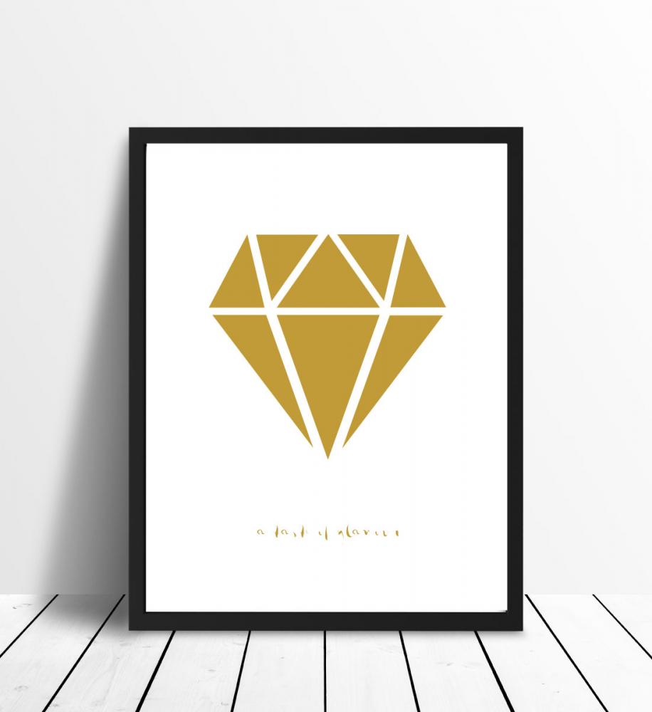 Diamante - Dourado Pster