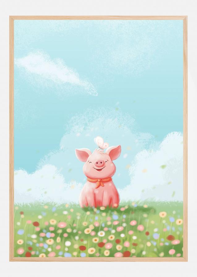 Cute Pig Póster