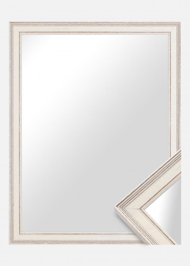 Espelho Shabby Chic Branco - Tamanho personalizável