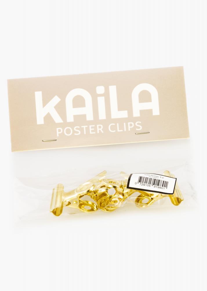 KAILA Pster Clip Gold 30 mm - 4-p