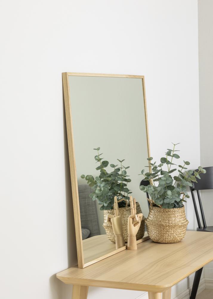 Espelho em carvalho 80x80 cm