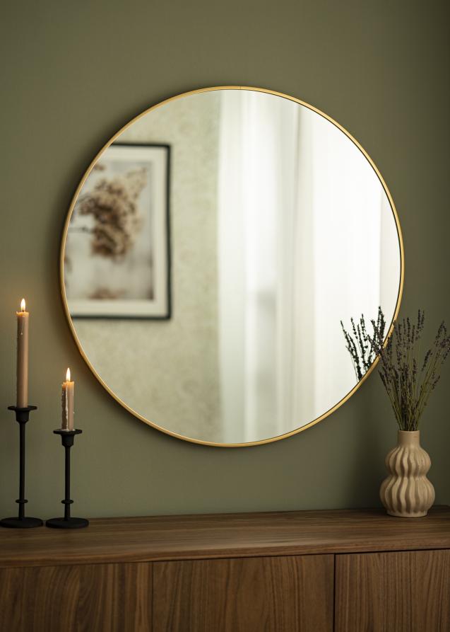 Espelho Modern Dourado 80 cm Ø