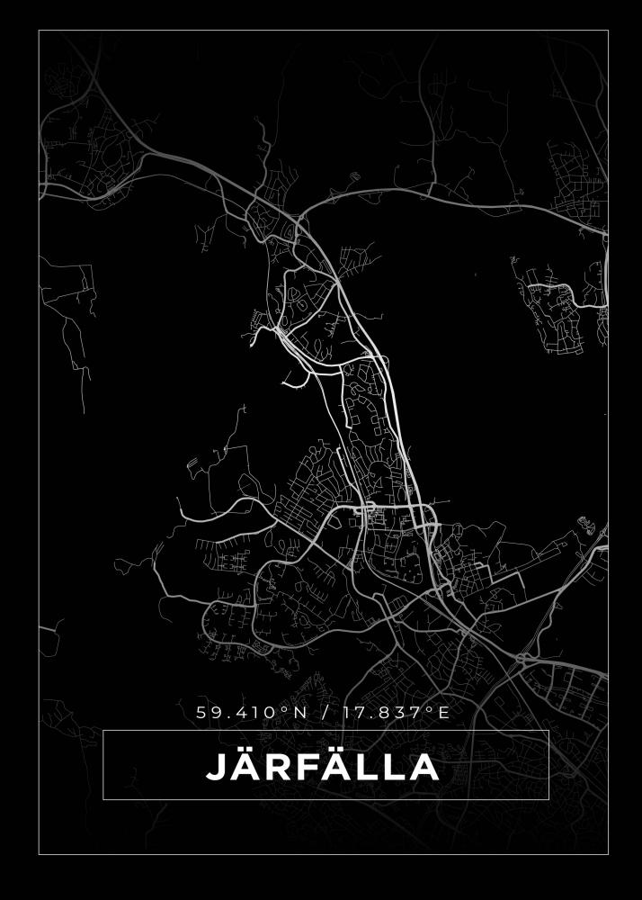 Mapa - Jrflla - Cartaz Preto