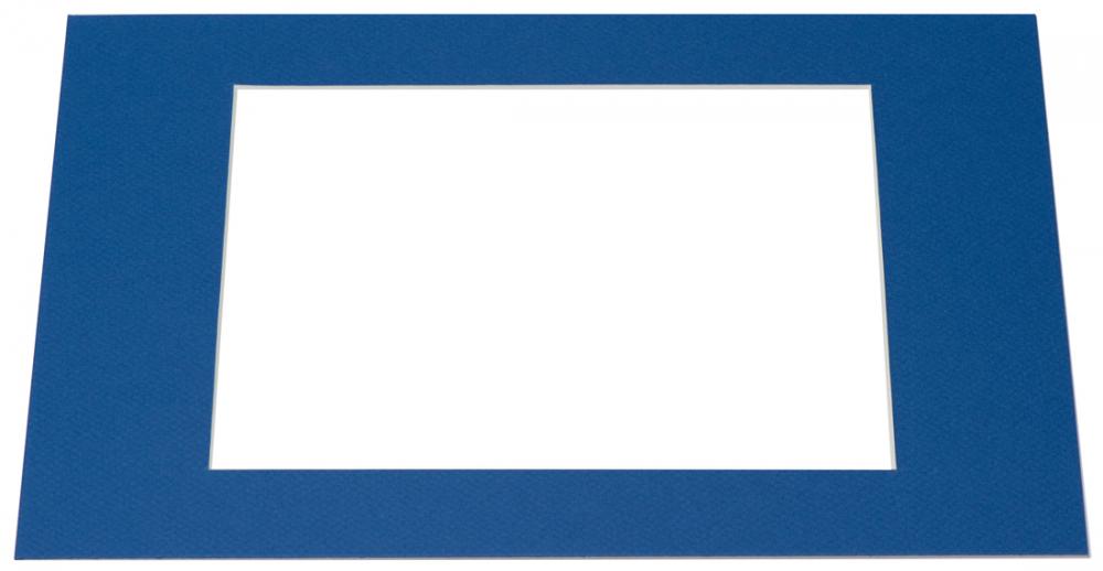 Passe-partout Azul (Bordo interior branco) - Por medida