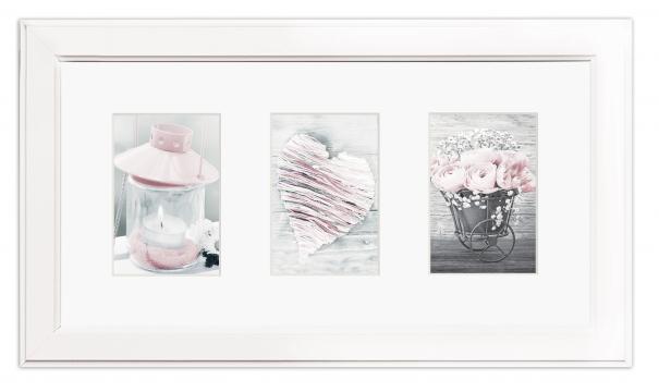 Conjunto de molduras Malm Branco - 3 Fotografias (10x15 cm)